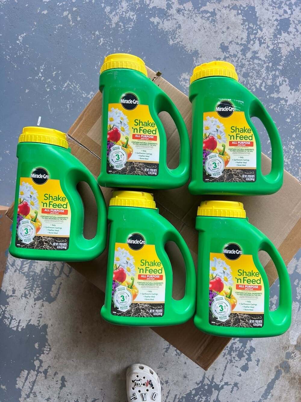 Miracle-Gro Shake 'n Feed All Purpose Plant Food 4.5 lb (5-Pack)